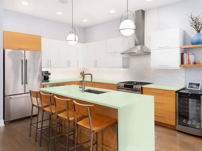 Avery Dennison SW900 Gloss Light Pistachio Custom Kitchen Counter Wraps