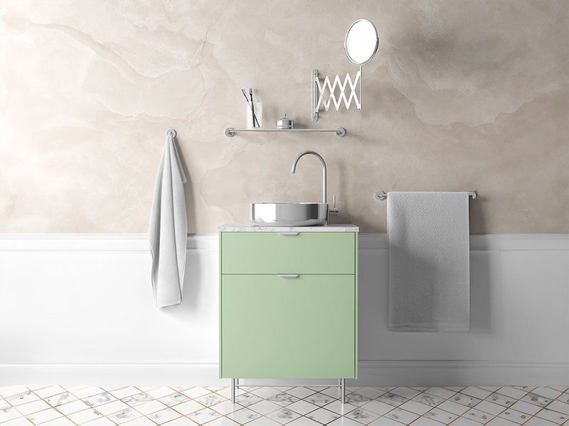 Avery Dennison™ SW900 Gloss Light Pistachio Bathroom Cabinet Wraps