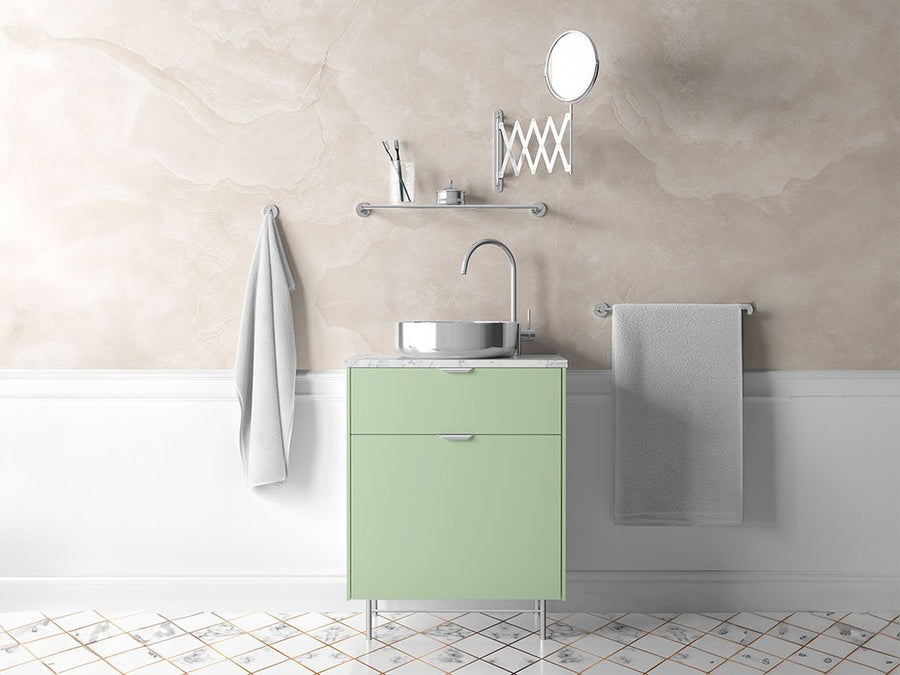 Avery Dennison™ SW900 Gloss Light Pistachio Bathroom Cabinet Wraps