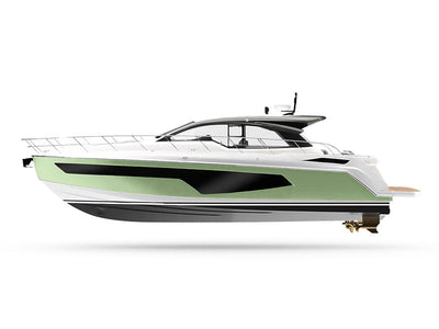 Avery Dennison SW900 Gloss Light Pistachio Customized Yacht Boat Wrap