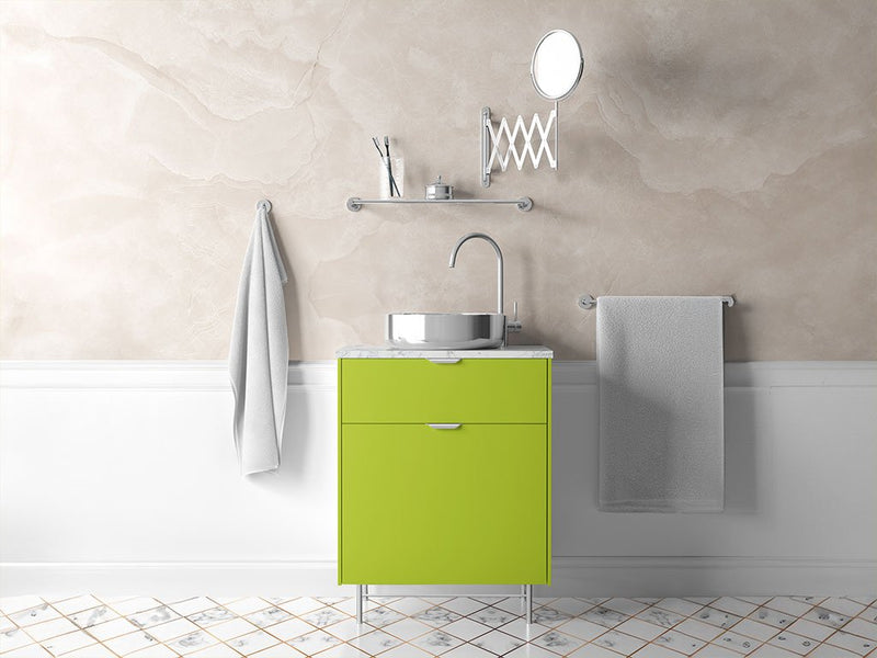 Avery Dennison™ SW900 Gloss Lime Green Bathroom Cabinet Wraps