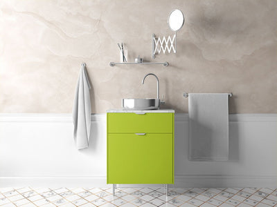 Avery Dennison™ SW900 Gloss Lime Green Bathroom Cabinet Wraps