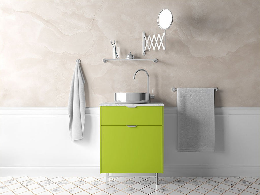 Avery Dennison™ SW900 Gloss Lime Green Bathroom Cabinet Wraps