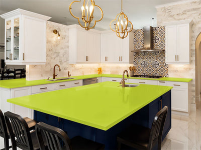 Avery Dennison SW900 Gloss Lime Green DIY Kitchen Counter Wraps