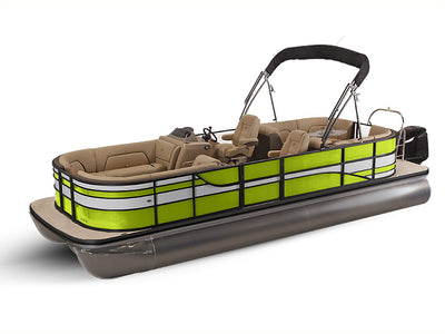 Avery Dennison SW900 Gloss Lime Green Pontoon Custom Boat Wrap