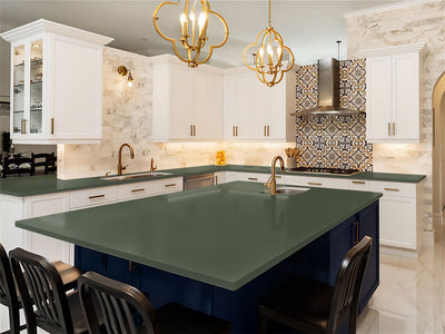 Avery Dennison SW900 Matte Olive Green DIY Kitchen Counter Wraps