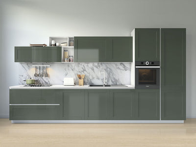 Avery Dennison™ SW900 Matte Olive Green Kitchen Cabinet Wraps