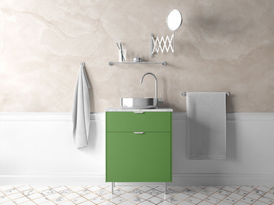 Avery Dennison™ SW900 Matte Metallic Green Apple Bathroom Cabinet Wraps