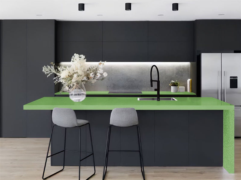 Avery Dennison™ SW900 Matte Metallic Green Apple Kitchen Countertop Wraps