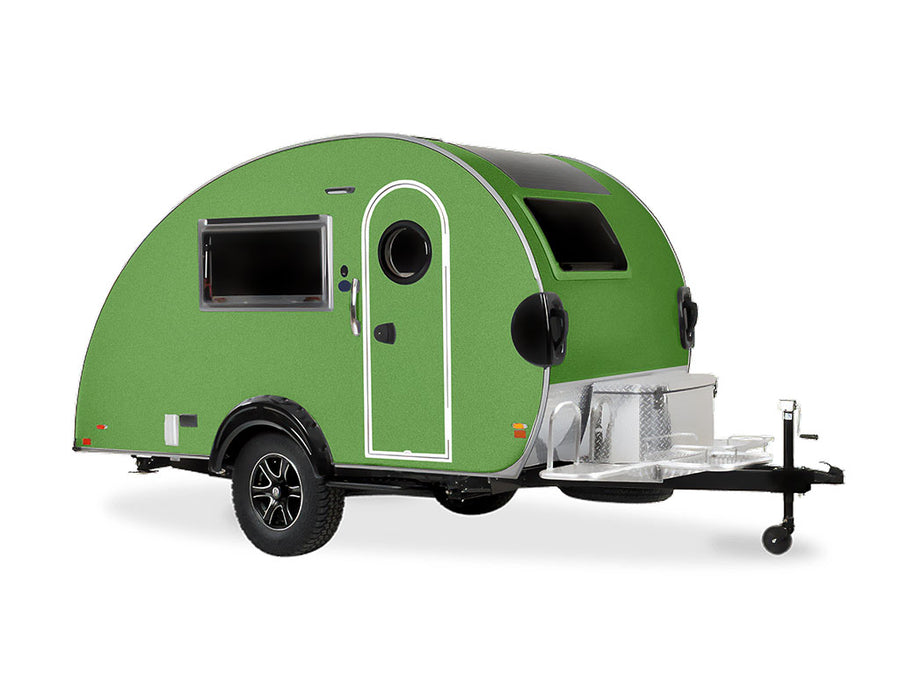 Avery Dennison SW900 Matte Metallic Green Apple DIY Tear Drop Trailer Wraps