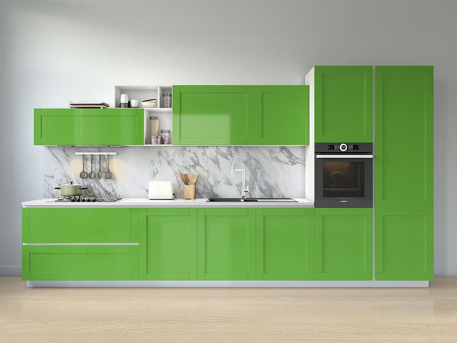 Avery Dennison™ SW900 Gloss Grass Green Kitchen Cabinet Wraps