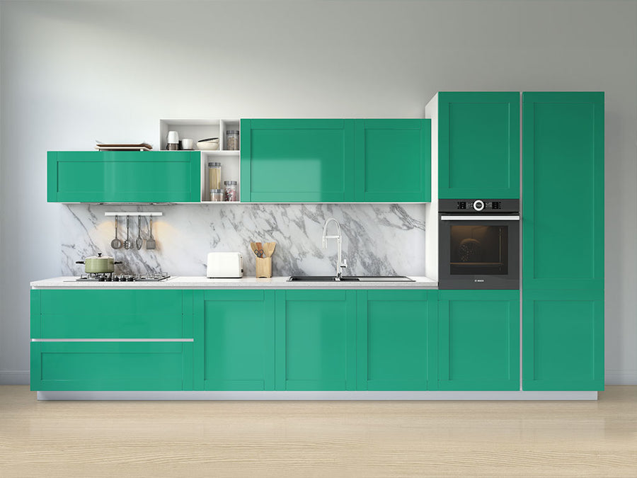 Avery Dennison™ SW900 Gloss Emerald Green Kitchen Cabinet Wraps