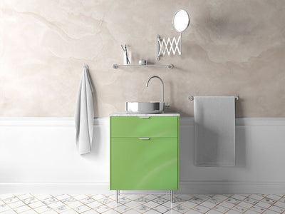 Avery Dennison™ SW900 Gloss Light Green Pearl Bathroom Cabinet Wraps