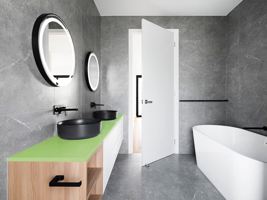 Avery Dennison™ SW900 Gloss Light Green Pearl Bathroom Countertop Wraps