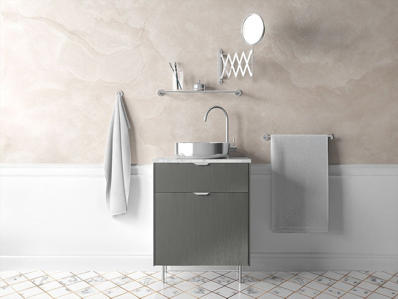 Avery Dennison™ SW900 Brushed Titanium Bathroom Cabinet Wraps