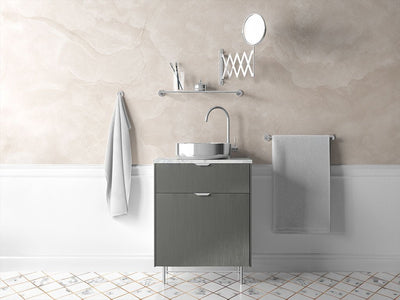 Avery Dennison™ SW900 Brushed Titanium Bathroom Cabinet Wraps