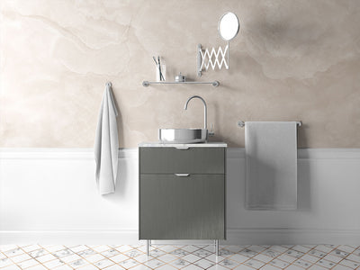 Avery Dennison™ SW900 Brushed Titanium Bathroom Cabinet Wraps