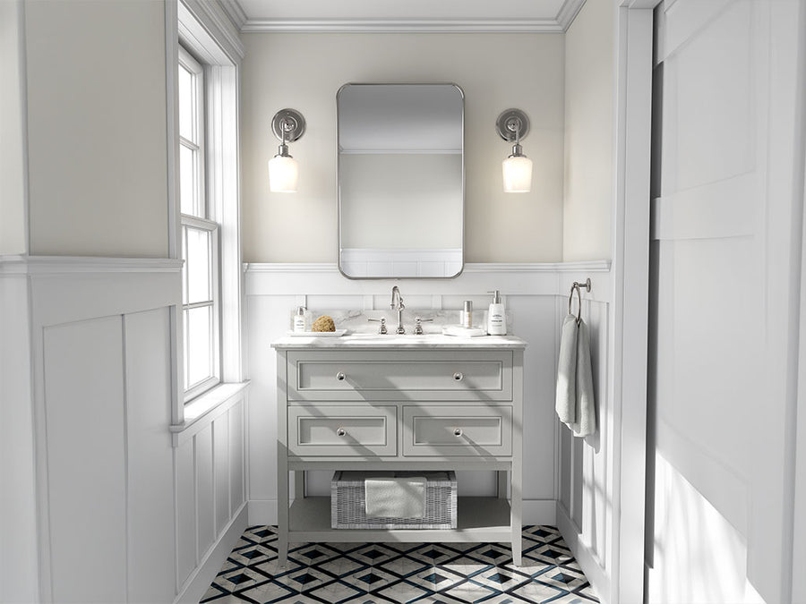 Avery Dennison SW900 Gloss Metallic Silver DIY Bathroom Cabinet Wraps