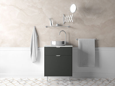 Avery Dennison™ SW900 Gloss Metallic Gray Bathroom Cabinet Wraps