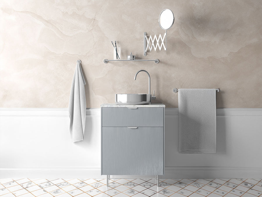 Avery Dennison™ SW900 Brushed Aluminum Bathroom Cabinet Wraps