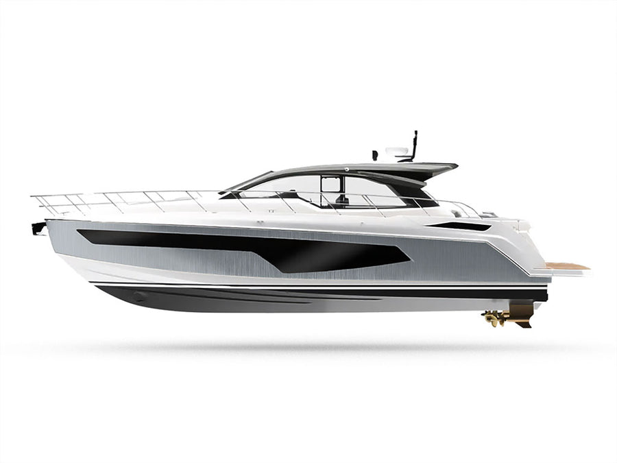 Avery Dennison SW900 Brushed Aluminum Customized Yacht Boat Wrap
