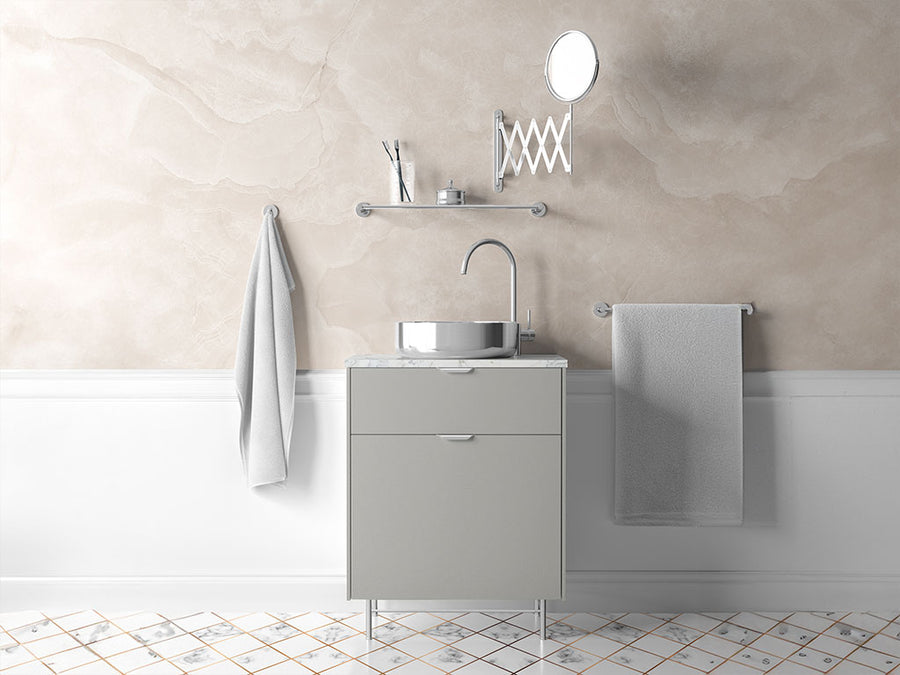 Avery Dennison™ SW900 Matte Metallic Silver Bathroom Cabinet Wraps