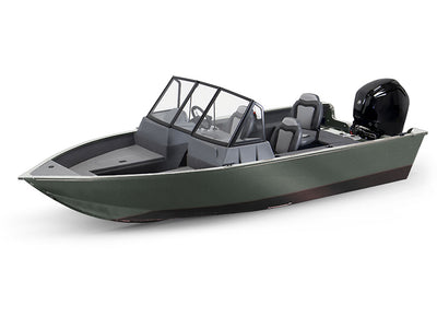 Avery Dennison SW900 Matte Metallic Anthracite Modified-V Hull DIY Fishing Boat Wrap