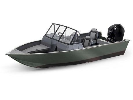 Avery Dennison SW900 Matte Metallic Anthracite Modified-V Hull DIY Fishing Boat Wrap