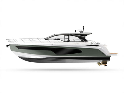 Avery Dennison SW900 Matte Metallic Anthracite Customized Yacht Boat Wrap