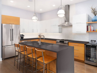 Avery Dennison SW900 Satin Dark Basalt Custom Kitchen Counter Wraps