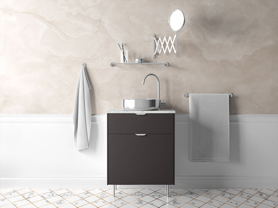 Avery Dennison™ SW900 Satin Dark Basalt Bathroom Cabinet Wraps