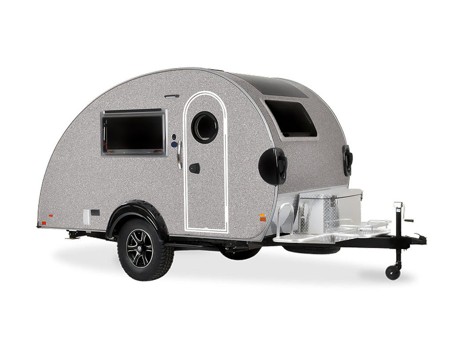 Avery Dennison SW900 Diamond Silver DIY Tear Drop Trailer Wraps