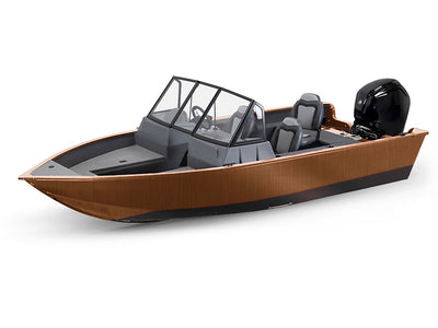 Avery Dennison SW900 Brushed Bronze Modified-V Hull DIY Fishing Boat Wrap