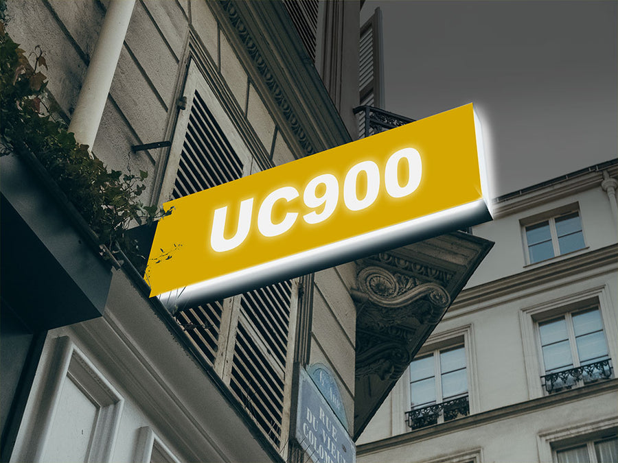 Avery UC900 Pantone 109 C Translucent Vinyl Sign