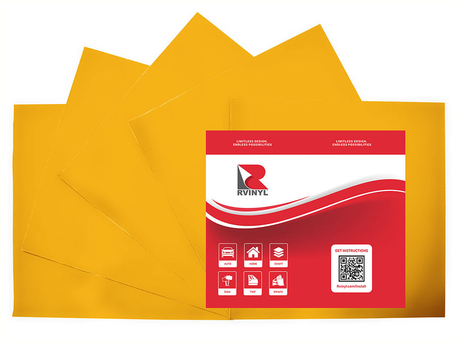 Avery UC900 Pantone 1235 C Translucent Craft Vinyl Sheet Pack