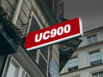 Avery UC900 Red Translucent Vinyl Sign