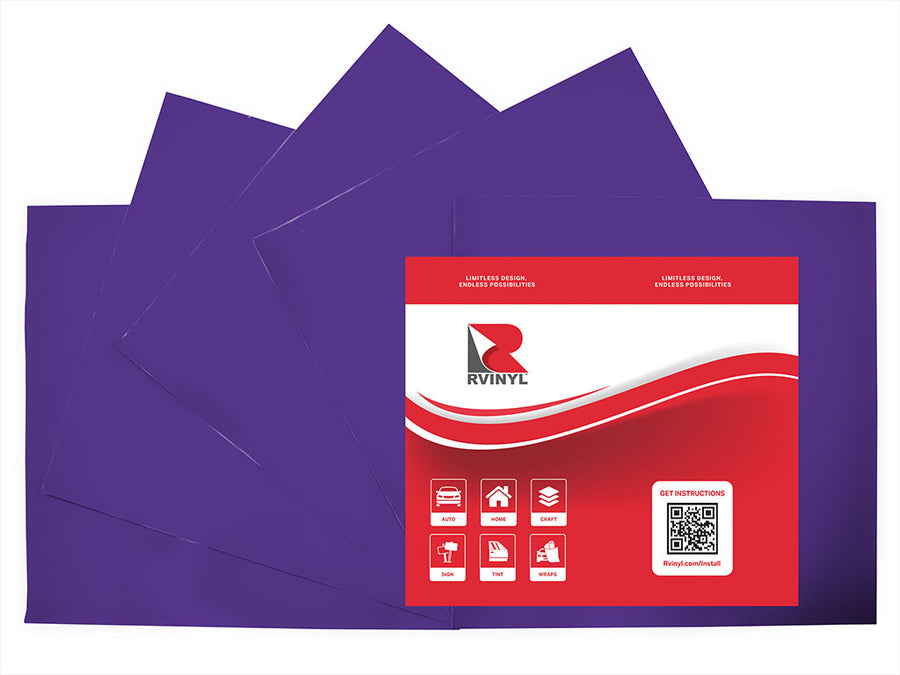 Avery UC900 Pantone 266 C Translucent Craft Vinyl Sheet Pack