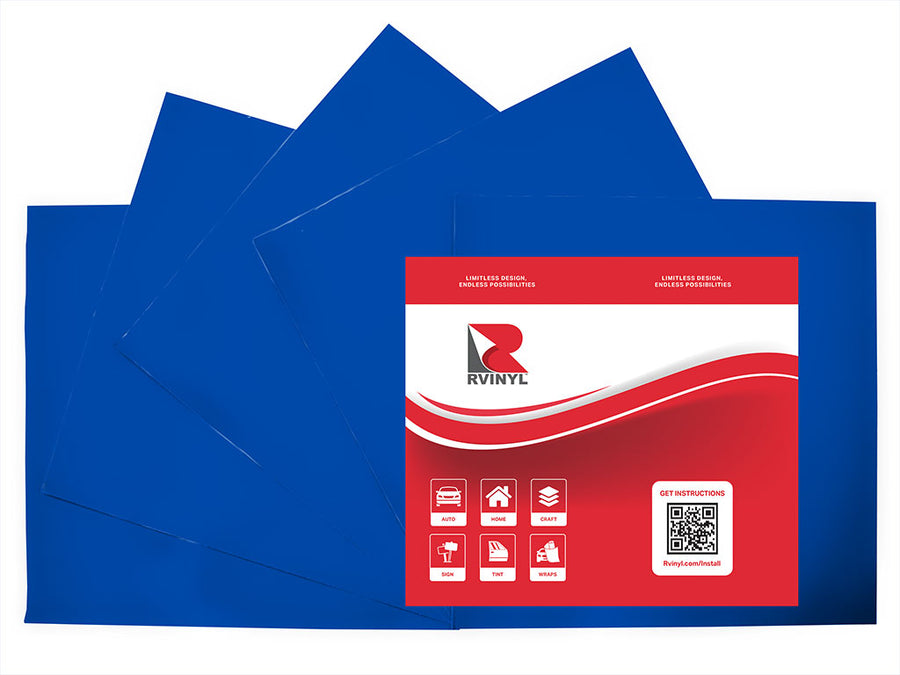 Avery UC900 Pantone 2945 C Translucent Craft Vinyl Sheet Pack