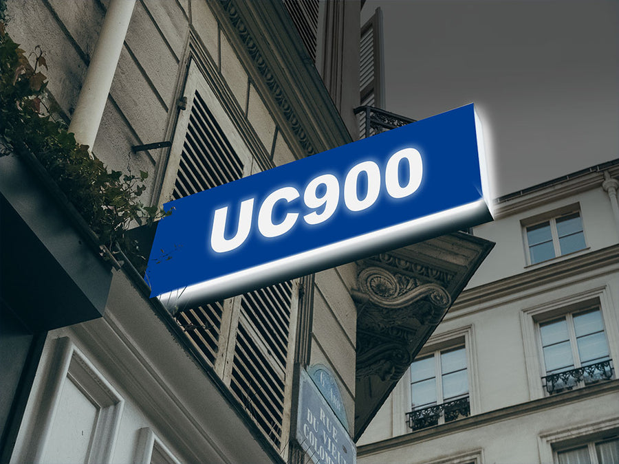 Avery UC900 Pantone 2945 C Translucent Vinyl Sign
