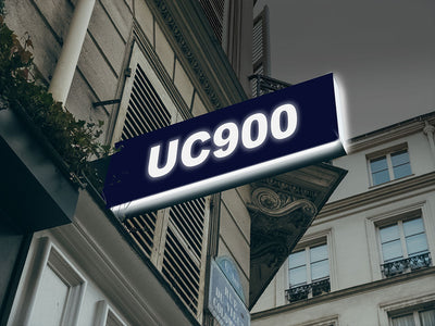 Avery UC900 Pantone 281 C Translucent Vinyl Sign