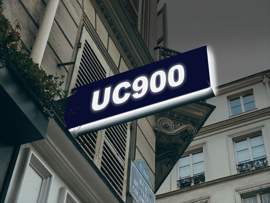 Avery UC900 Pantone 281 C Translucent Vinyl Sign