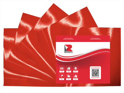 Avery V4000 Red Reflective Craft Vinyl Sheet Pack