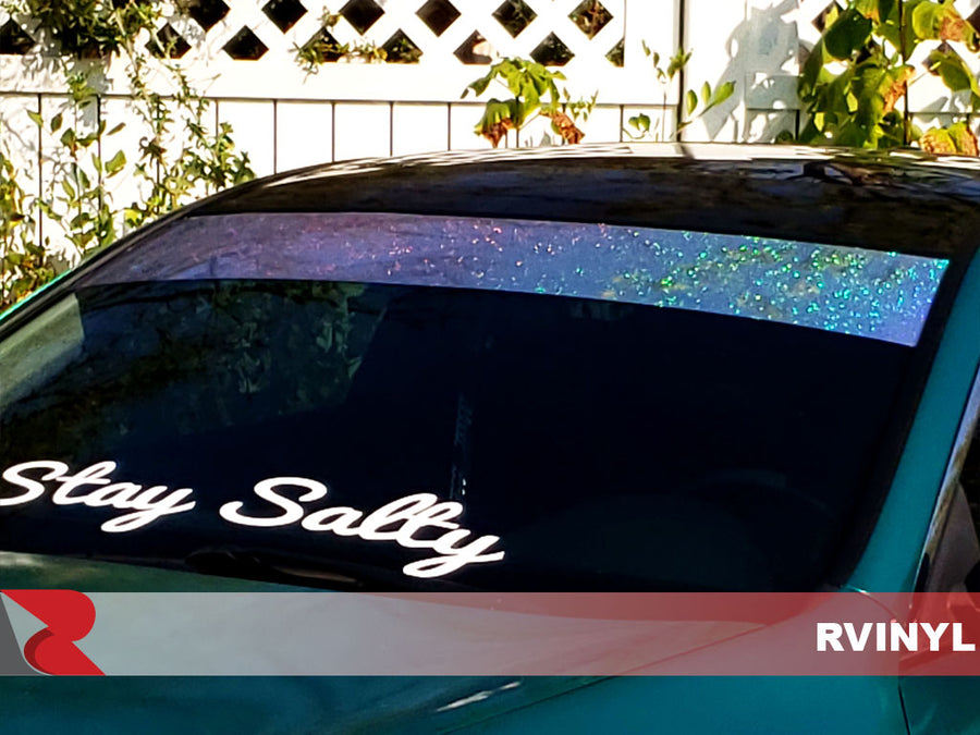 Avery™ SF100 Metalized Film Series - DIY Confetti Windshield Visor Strip
