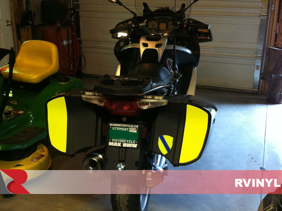 Avery Dennison™SF100 Fluorescent Yellow BMW Motorcycle Safety Vinyl Wraps