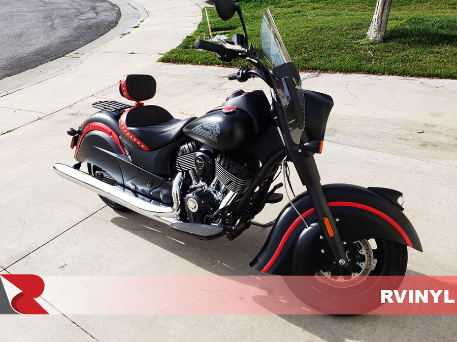 Avery SW 900 Satin Carmine Red Supreme Wrapping Film Motorcycle Custom Wrap