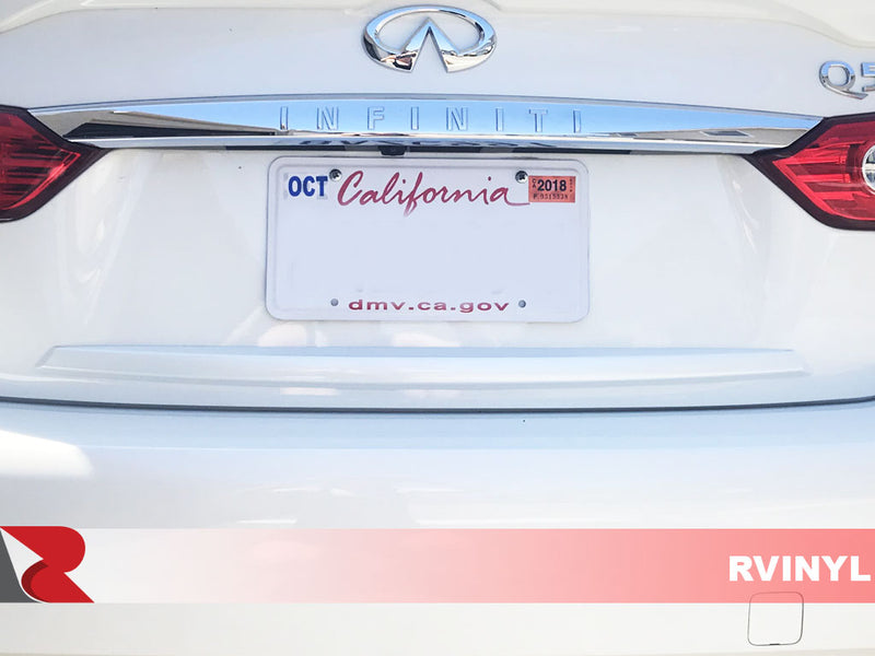 Infiniti Q50 After Avery SW900 Gloss White Pearl Chrome Delete Wrap
