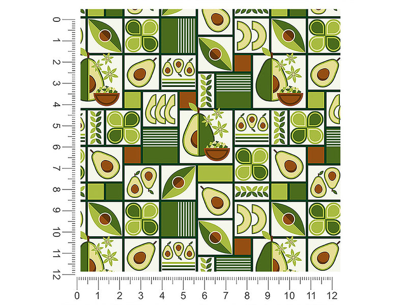 avocado toast mosaic 1ft x 1ft Craft Sheets