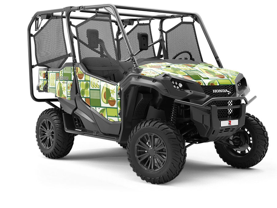 Avocado Toast Mosaic Utility Vehicle Vinyl Wrap