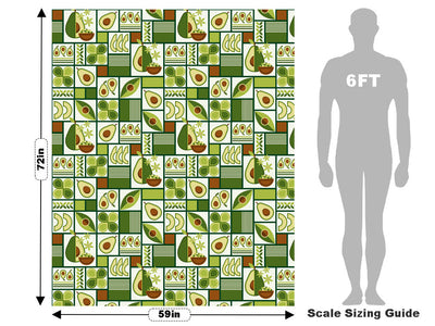 Avocado Toast Mosaic Vehicle Wrap Scale~Rwraps Series 914 Avocado Toast Mosaic Measurements~1