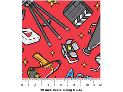 Award Season Movie Vinyl Film Pattern Size 12 inch Scale~Rwraps Award Season Movie Sizing Chart~2